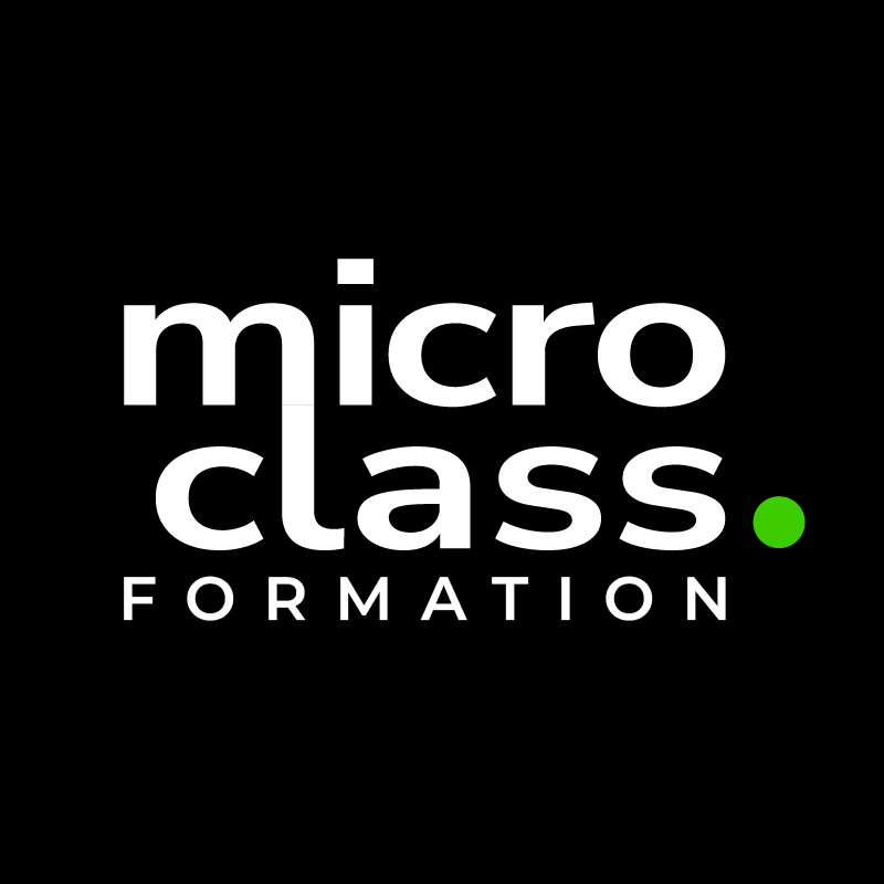 Logo carre╠ü blanc - microclass - 800x800